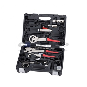 TAIWAN CALIBRE Kit d'outils de réparation de vélo de qualité supérieure 27 pièces pour vélo électrique - Product Image 1