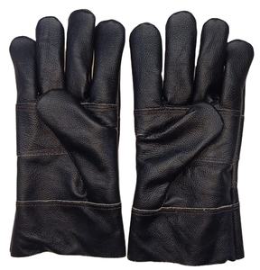 Gants de sécurité de qualité supérieure conducteurs mécaniques taille XL cuir véritable longue manchette revêtement en Latex usage alimentaire extérieur anti-coupure - Product Image 2