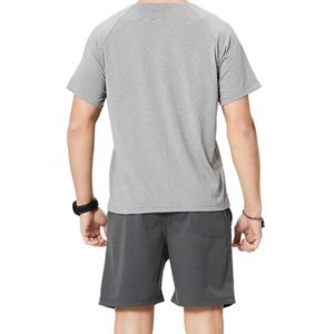 Ensemble T-shirt et short en coton pour homme, coupe décontractée, vêtements de détente, conception personnalisée OEM, commandes en gros pour la vente au détail - Product Image 3
