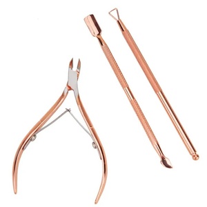 Ensemble professionnel de coupe-ongles et repousse-cuticules en acier inoxydable durable, lames courbées, ouverture large pour ongles de bébé - Product Image 6