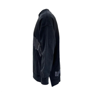 Wholesale OEM Custom Reverse Embroidery Winter <b>Lightweight</b> <b>Hoodie</b> Set Acid Wash Distressed Streetwear - Product Image 2