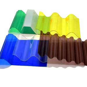 Hoja hueca de <span class=keywords><strong>policarbonato</strong></span> PC Anti-UV, placa solar, hoja de techo de plástico para invernadero, cobertizo de lámina corrugada FRP - Product Image 6