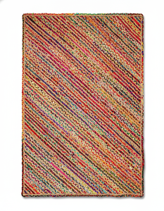 Tapis en jute tressé à la main, vente en gros, taille personnalisée, tissu naturel recyclé, décoration pour salon, chambre à coucher, maison - Product Image 1