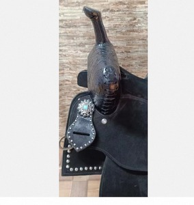 Premium Quality Genuine Leather Western English Horse Saddle with Wood and <b>Plastic</b> <b>Frame</b> for Horse Riding Sport for Export - Product Image 2