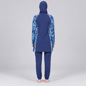 Ensemble Burkini Modeste 3 Pièces pour Femme, Tenue de Sport Couvrante en Tissu - Product Image 2