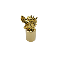 Bouchon de bouteille élégant à tête de dragon avec couvercle en métal zamac en métal de qualité supérieure pour une fermeture sécurisée