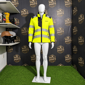 Chaqueta de Trabajo y Abrigo de Construcción para Mujer, Personalizada, Reflectante, Transpirable, de Secado Rápido, Alta Visibilidad, Impermeable y Resistente al Viento - Product Image 4