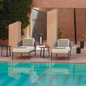 Tumbona <span class=keywords><strong>de</strong></span> aluminio con cuerda tejida a mano <span class=keywords><strong>para</strong></span> piscina, hotel, resort, uso comercial, venta al por mayor - Product Image 1