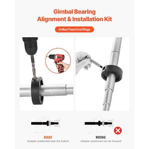 Outil d'alignement Mercruiser, jeu d'extracteurs de roulements de cardan, compatible avec les carter de cloche Mercruiser, outil d'alignement du moteur, moteurs de bateau - Product Image 4