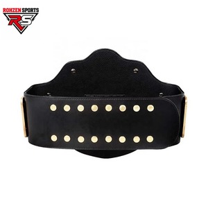 Rohzen Sports Custom Gold Championship <b>Belt</b> Leather <b>Wrestling</b> Boxing Title Strap - Product Image 6