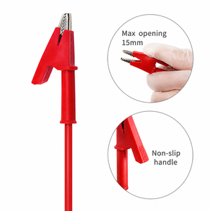Câble de test multimètre avec fiche banane 4 mm vers pince crocodile avec fils, accessoire électrique, outil ZetomedPro - Product Image 2
