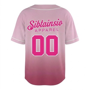 Chemise de baseball unisexe à boutons, imprimée numériquement, avec lettres et numéros cousus, maillot de baseball personnalisé, uniforme - Product Image 3