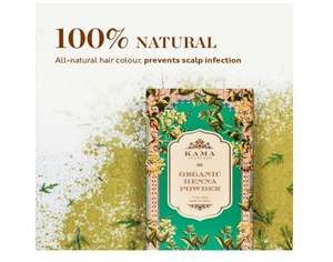 Henna en Polvo Orgánica Kama Ayurveda, 100g - Marrón - Product Image 2