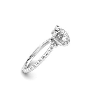 Anillo de Boda AJRETAIL de Oro Blanco con Diamante Cultivado en Laboratorio de 3 Quilates, Corte Redondo, Color F, Claridad VVS2, Certificado IGI - Product Image 2
