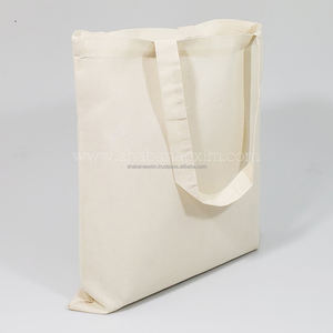 Sacs fourre-tout en toile de coton robuste avec impression de logo, pour l'été, sac en toile à double anse résistant, sac de rangement pour vêtements - Product Image 4