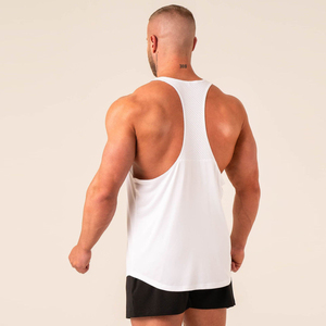 เสื้อกล้ามออกกำลังกายเนื้อผ้านุ่มสบาย ยืดหยุ่น ระบายอากาศได้ดี ผลิตจากผ้าสแปนเด็กซ์และผ้าฝ้าย รับผลิตแบบ OEM แบรนด์ส่วนตัว โรงงานผลิต ป้องกันการเกิดขุย แห้งเร็ว - Product Image 5