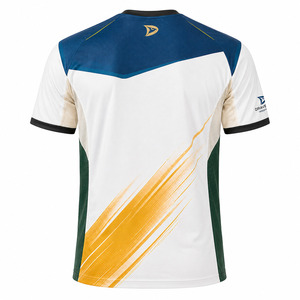 Maillot de padel de luxe pour équipe, à faible MOQ, OEM, séchage rapide, en jersey de polyester recyclé avec panneaux latéraux micro-perforés - Product Image 3