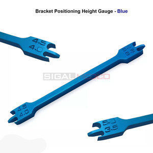 High Quality Orthodontic Bracket Height Gauge Blue Coated Stainless Steel Measuring Accurate Orthodontic Medic Instruments - Product Image 5