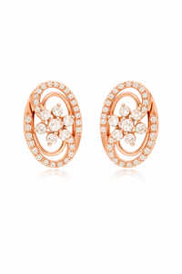 Elegant Cubic Zirconia Necklace <b>Set</b> 925 Sterling <b>Silver</b> Floral Pendant & <b>Stud</b> <b>Earrings</b> Jewelry <b>Set</b> for Women - Product Image 3