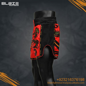 Pantalones Cortos de Boxeo Muay Thai con Diseño Personalizado, Ligeros, de Secado Rápido, Colores Degradados, Satén/Poliéster/Algodón - Product Image 4