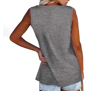 Bamboo Fiber Eco-Friendly Tank <b>Top</b> Polyester Moisture Wicking Tank Athletic Gym Workout Tank <b>Top</b> Fashion Ribbed Cotton Tank - Product Image 6
