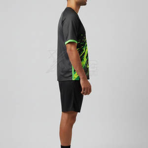 Equipación de Fútbol de Alto Rendimiento, Camiseta de Manga Corta para Portero, Tela Suave, Talla Grande, Absorbe la Humedad, Transpirable, Logotipo Personalizado - Product Image 3