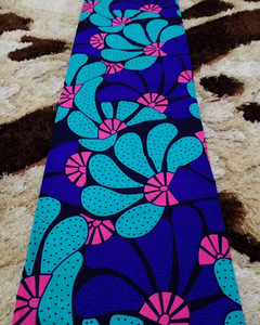 Tela Ankara Premium de Cera Africana de Kenia 100% Algodón con Diseño Cultural para Moda, Artesanías y Textiles - Product Image 1