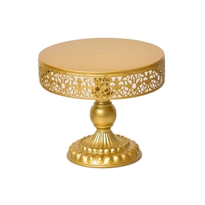 Elegante Soporte Redondo de Metal para Pastel, Pedestal Dorado Electrochapado para Exhibición de Postres, Plato para Cupcakes, Decoración para Bodas y Fiestas de Cumpleaños - Product Image 5