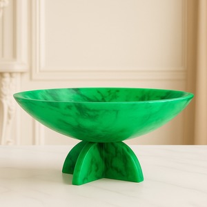 Luxury Eco-Friendly Minimalist <b>Epoxy</b> Resin Serving Bowl for Premium Home Business Gift Enhancing <b>Table</b> Setting Contemporary - Product Image 4