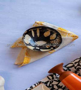 Agate de marque de haute qualité corne naturelle ensemble de bols de service fabriqués à la main bols de rasage polis pour la maison hôtel sculpté Koi Design - Product Image 3