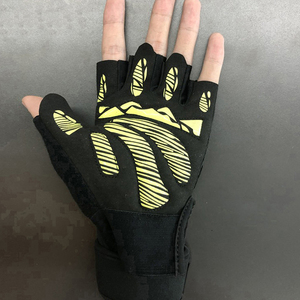 New Style <b>Half</b> Finger Fitness Gloves Mesh Breathable Non <b>Slip</b> Adjustable Wrist Strap Gym Weight Lifting Unisex - Product Image 2