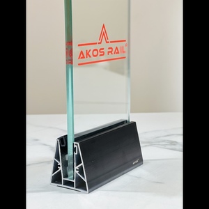 Aleación de aluminio con acabado natural 6063/T6 Triángulo continuo Feri System para interior Super Mall Railing - Product Image 5