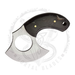 Cuchillo de Caza de Acero de Damasco Hecho a Mano de Calidad Premium con Mango Cómodo y Funda de Cuero, Tamaño Personalizado - Product Image 4