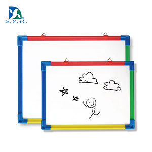 Colorful Plastic Frame Magnetic Writing <b>Board</b> with Marker Tray for School and Home - Product Image 1