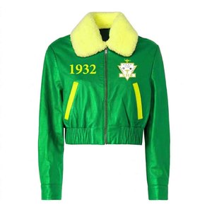 Chaqueta de Motociclista para Mujer Chi Eta Phi, Abrigo de Cuero PU de Moda Griega, Ropa de Hermandad, Venta al por Mayor - Product Image 1