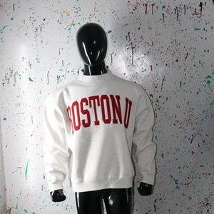 Sudadera BOSTON U con cuello simulado, 450 GSM, nombre personalizado, bordado aplicado, corte holgado, 100% algodón, felpa francesa. - Product Image 6