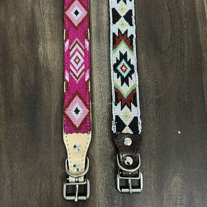 Collier de chien en cuir véritable usiné à la main réglable de haute qualité collier pour animaux de compagnie perlé de concepteur de luxe de concepteur personnalisé pour chats et chiens - Product Image 5