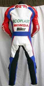 Men's Full Sleeve Leather <b>Motorcycle</b> <b>Jacket</b> and Pants Set Windproof All Seasons Racing Wear - Product Image 6