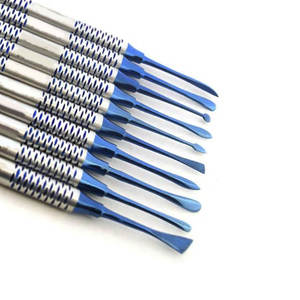 Sambrialmed International - Juego de 10 Elevadores de Periósteo para Implantes Dentales, en Caja Plateada, Manuales, con Certificación CE, Reutilizables - Product Image 3