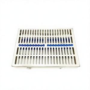 Manual Dental Sterilization Cassette 10 Instruments Medical Grade Stainless Steel Surgical Tray Silicone Racks Dentavex CE - Product Image 5