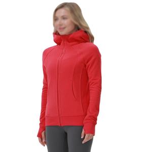Tout nouveau sweat à capuche zippé épais pour femmes d'hiver pour Fitness Yoga course et exercice col à capuche avec décoration à paillettes - Product Image 6