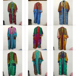 Vente en gros et fabrication de kimonos en soie à bas prix, vêtements de nuit, cadeau pour la fête des mères, robes de demoiselle d'honneur, taille unique, kimono en soie - Product Image 2