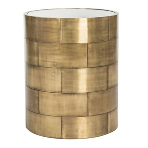 Table basse et table d'appoint en bois recouvert de cuir de haute qualité, au look classique, pour la maison, l'hôtel, le salon, à un prix impressionnant - Product Image 2