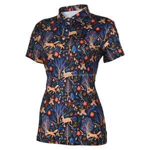 Polos de golf al por mayor de compras en línea, polos de mujer con logotipo personalizado, ropa deportiva de fábrica de poliéster, MOQ bajo - Product Image 1