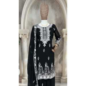 Hermoso Conjunto de Traje Talla XL con Bordado de Lentejuelas de Múltiples Agujas - Product Image 2