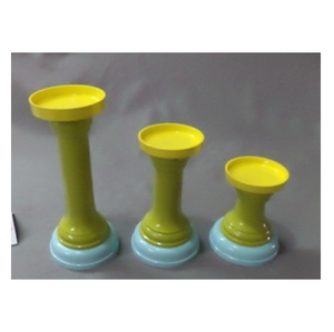 Decorative <b>Silver</b> Handmade Heat Resistant Eco-Friendly Aluminum <b>Candlestick</b> Holder Pair Polished Metal Candle Stands Two Sizes - Product Image 5