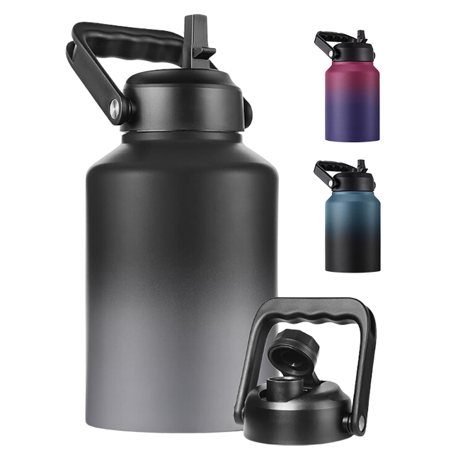 Large Size 64 oz 128 oz 2L 4L Portable Stainless Steel 1 Gallon Water Jug  with Straw Lid| Alibaba.com