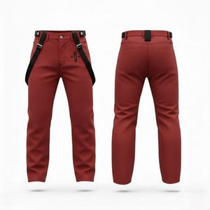 Pantalones de Esquí para Hombre 2026, Lisos, Impermeables 10,000mm, Aislamiento de Forro Polar 240g, Cierre de Gancho y Bucle, Personalizados, 100% Poliéster - Product Image 1