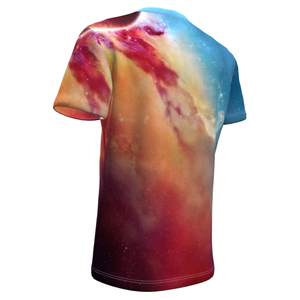 เสื้อยืดผู้ชายแบบสวมใส่สบาย ผลิตตามสั่ง พิมพ์ลายแบบซับลิเมชั่น ผ้าโพลีเอสเตอร์ 100% แห้งเร็ว ระบายอากาศได้ดี เหมาะสำหรับออกกำลังกาย เล่นกีฬา รับผลิตแบบ OEM พร้อมโลโก้ น้ำหนักเบา ประสิทธิภาพสูง - Product Image 2