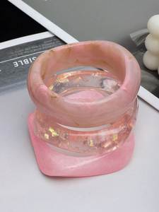 Handmade Pressed Flower Resin Bangle Real Botanical <b>Bracelet</b> <b>Boho</b> Floral Jewelry Gift for Her - Product Image 1